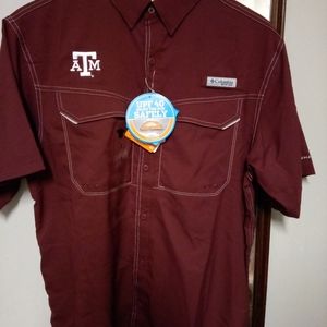 Columbia PFG Omni shield Short sleeve button down